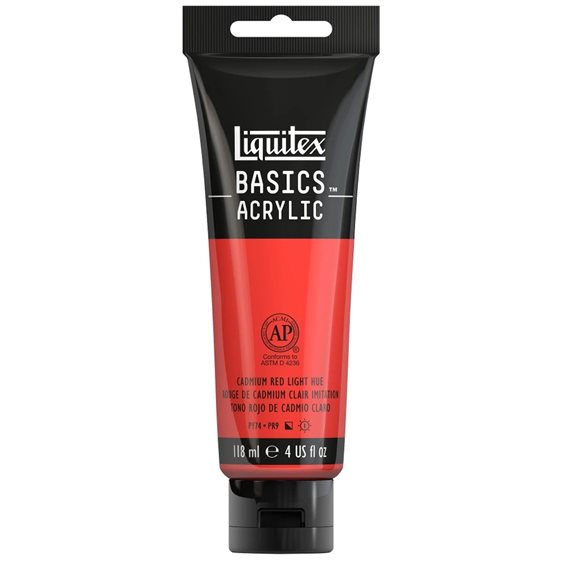 Liquitex 118 Ml Basics 510 Cadmium Red Light Hue