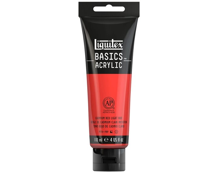 Liquitex 118 Ml Basics 510 Cadmium Red Light Hue