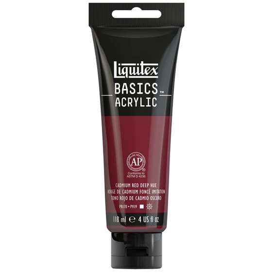 Liquitex 118 Ml Basics 311 Cadmium Red Deep Hue