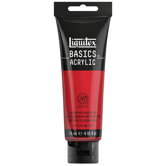 Liquitex 118 Ml Basics 151 Cadmium Red Medium Hue