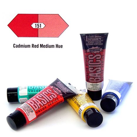 Liquitex 118 ml Basics 151 Cadmium Red Medium Hue