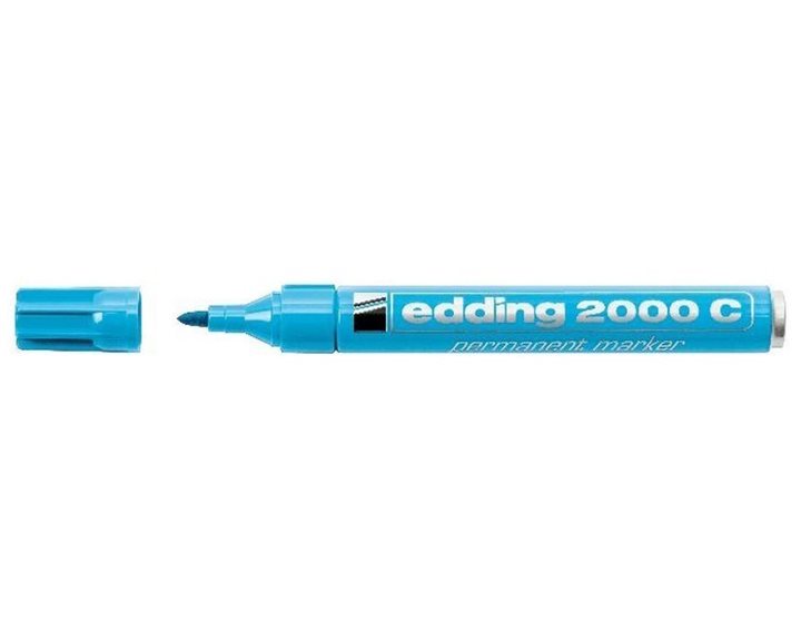 Μαρκαδόρος Edding 2000C Ανεξίτηλος Στρογγυλή Μύτη 1.5-3mm Σιέλ