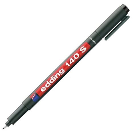 Μαρκαδόρος Edding 140S Διαφανειών Ανεξίτηλος  0.3mm Μαύρος