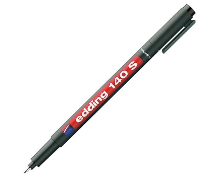 Μαρκαδόρος Edding 140S Διαφανειών Ανεξίτηλος  0.3mm Μαύρος