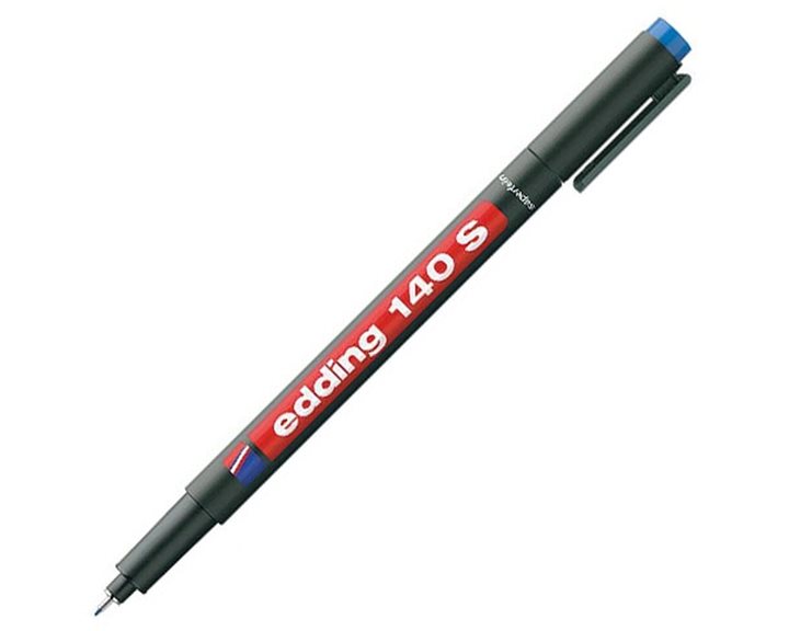 Μαρκαδόρος Edding 140S Διαφανειών Ανεξίτηλος  0.3mm Μπλέ
