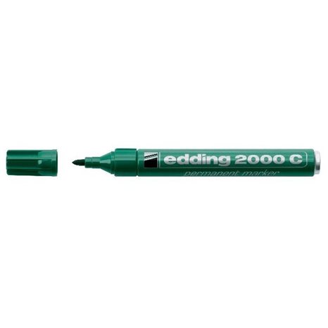 Μαρκαδόρος Edding 2000C Ανεξίτηλος Στρογγυλή Μύτη 1.5-3mm Πράσινος
