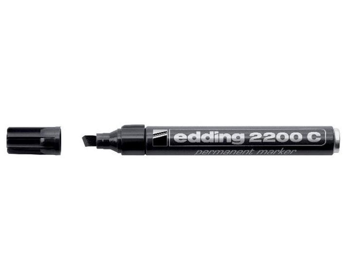Μαρκαδόρος Edding 2200C Ανεξίτηλος Τετραγωνη  Μύτη 1.5-3mm Μαύρος