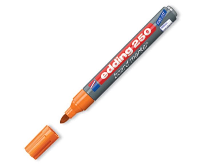 Μαρκαδόρος Edding 250 Ασπροπίνακα 1.5-3mm Επαναγεμιζόμενος Πορτοκαλί