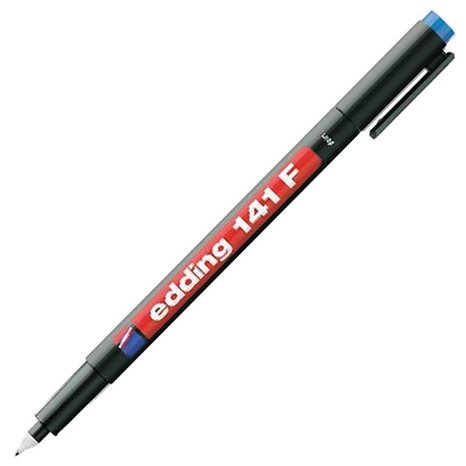 Μαρκαδόρος Edding 141F Διαφανειών Ανεξίτηλος 0.6mm Μπλέ