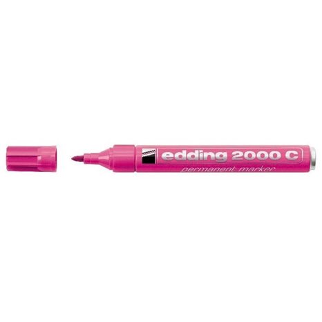 Μαρκαδόρος Edding 2000C Ανεξίτηλος Στρογγυλή Μύτη 1.5-3mm Ρόζ