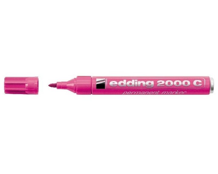 Μαρκαδόρος Edding 2000C Ανεξίτηλος Στρογγυλή Μύτη 1.5-3mm Ρόζ