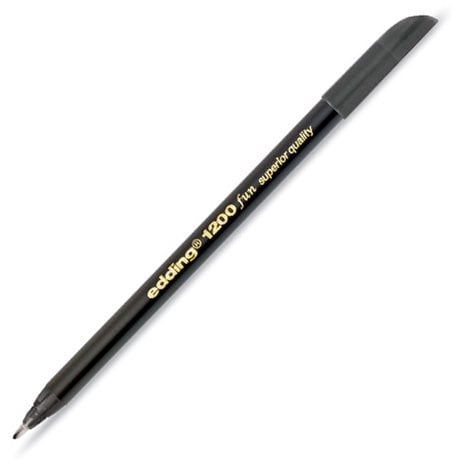 Μαρκαδόρος Edding 1200 Ανεξίτηλος Ψιλής Γραφής 0.5-1mm Μαύρος