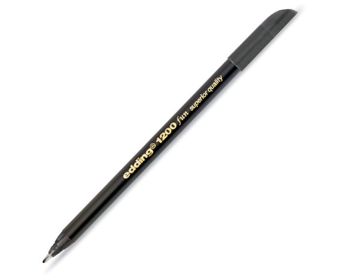 Μαρκαδόρος Edding 1200 Ανεξίτηλος Ψιλής Γραφής 0.5-1mm Μαύρος