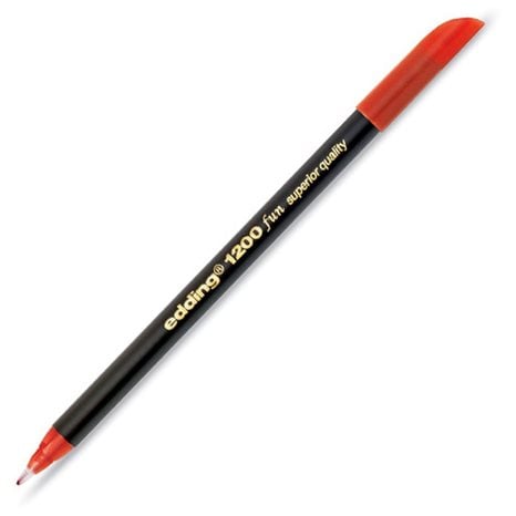 Μαρκαδόρος Edding 1200 Ανεξίτηλος Ψιλής Γραφής 0.5-1mm Κόκκινος