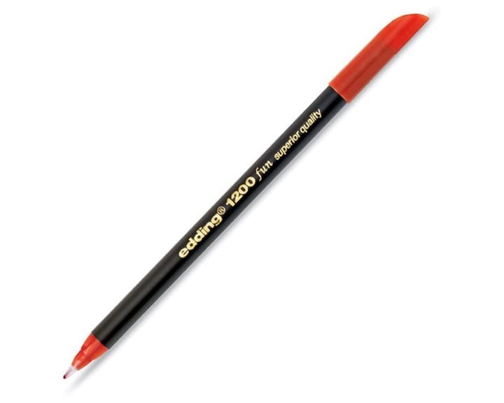 Μαρκαδόρος Edding 1200 Ανεξίτηλος Ψιλής Γραφής 0.5-1mm Κόκκινος