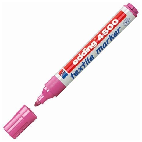Μαρκαδόρος Edding 4500 Ανεξίτηλος για Υφασμα T-Shirt 2.0-3.0mm Φούξια