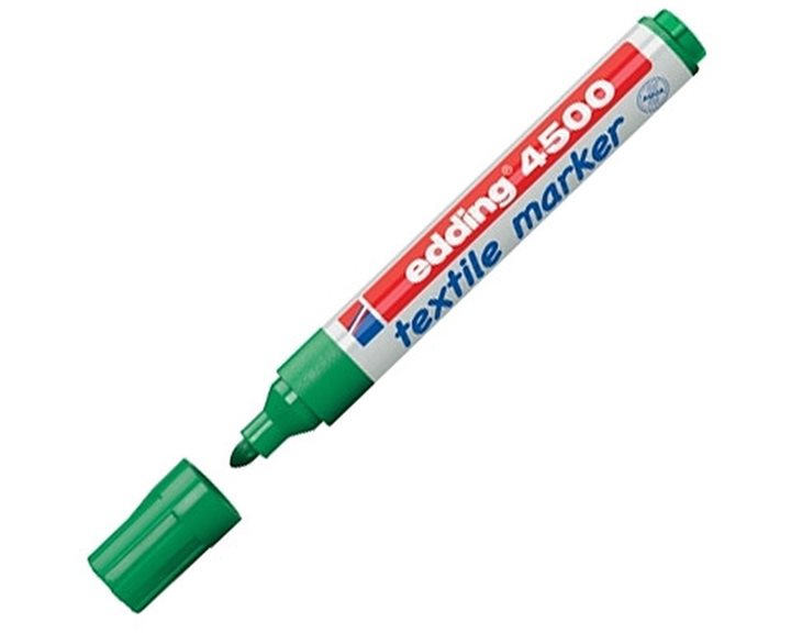 Μαρκαδόρος Edding 4500 Ανεξίτηλος για Υφασμα T-Shirt 2.0-3.0mm Σκούρο Πράσινο