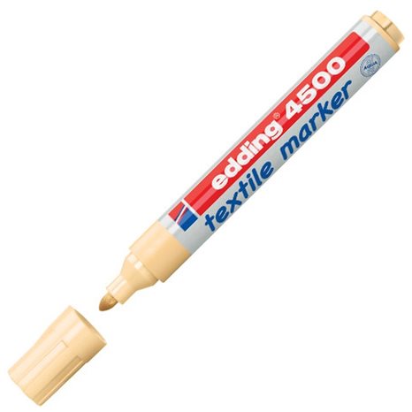 Μαρκαδόρος Edding 4500 Ανεξίτηλος για Υφασμα T-Shirt 2.0-3.0mm Σωμόν