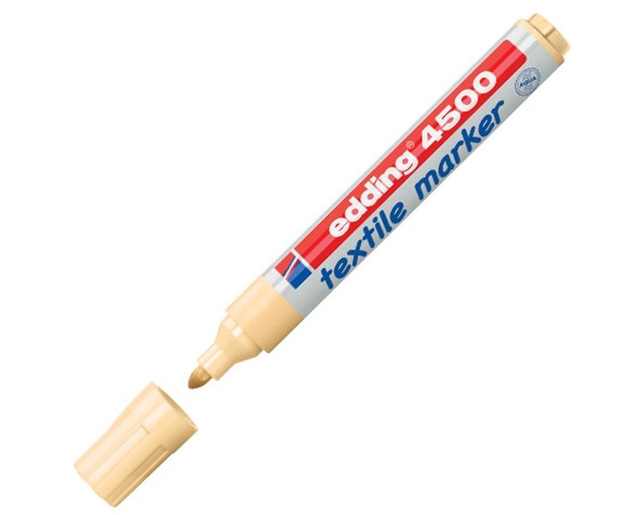 Μαρκαδόρος Edding 4500 Ανεξίτηλος για Υφασμα T-Shirt 2.0-3.0mm Σωμόν