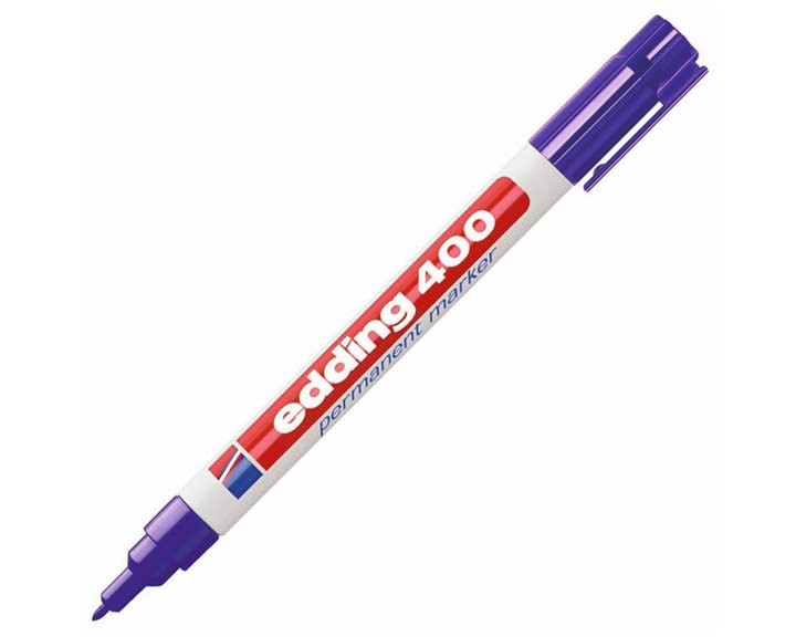 Μαρκαδόρος Edding 400 Ανεξίτηλος 1mm Μώβ