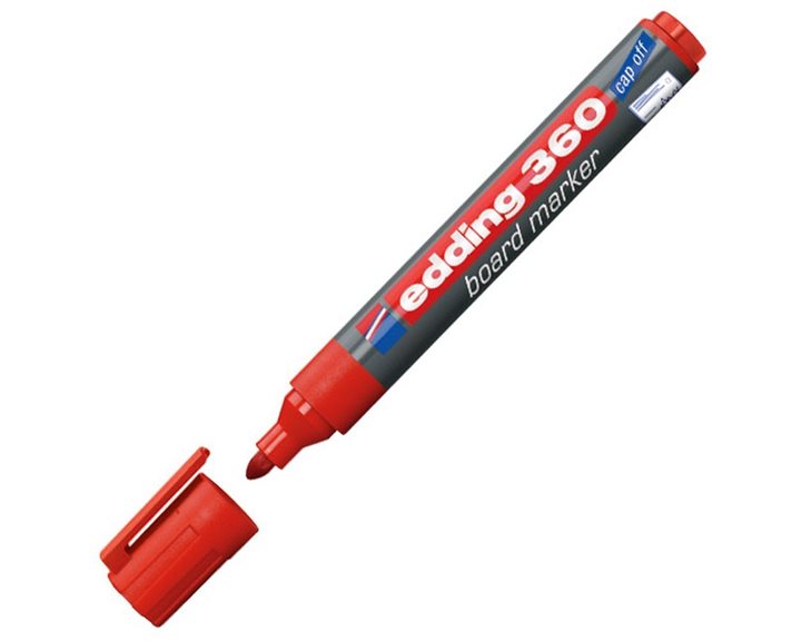 Μαρκαδόρος Edding 360XL Ασπροπίνακα 1.5-3mm Κόκκινος