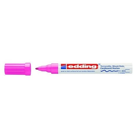 Μαρκαδόρος Διακόσμησης Edding 4040 1-2mm Στρογγυλή Μύτη Ρόζ