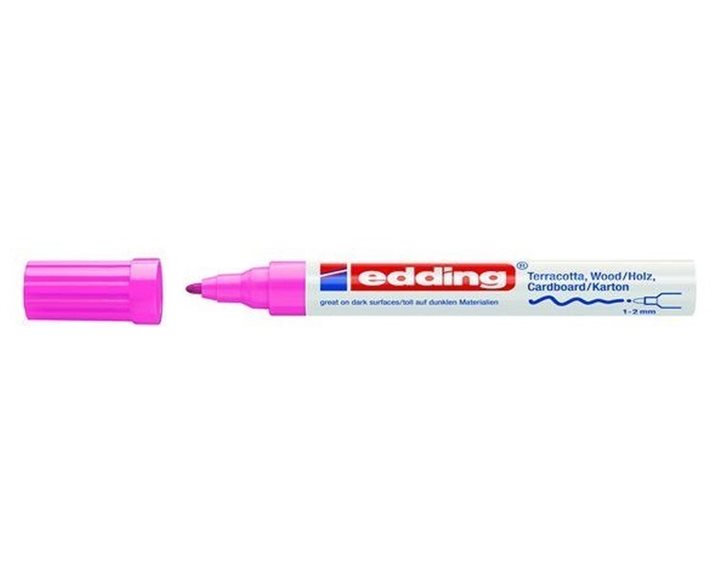 Μαρκαδόρος Edding 4040 Διακόσμησης 1-2mm Στρογγυλή Μύτη Ρόζ