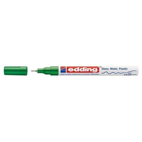Μαρκαδόρος Edding 780 Ανεξίτηλος Στρογγυλή Μύτη 0.8mm Πράσινο