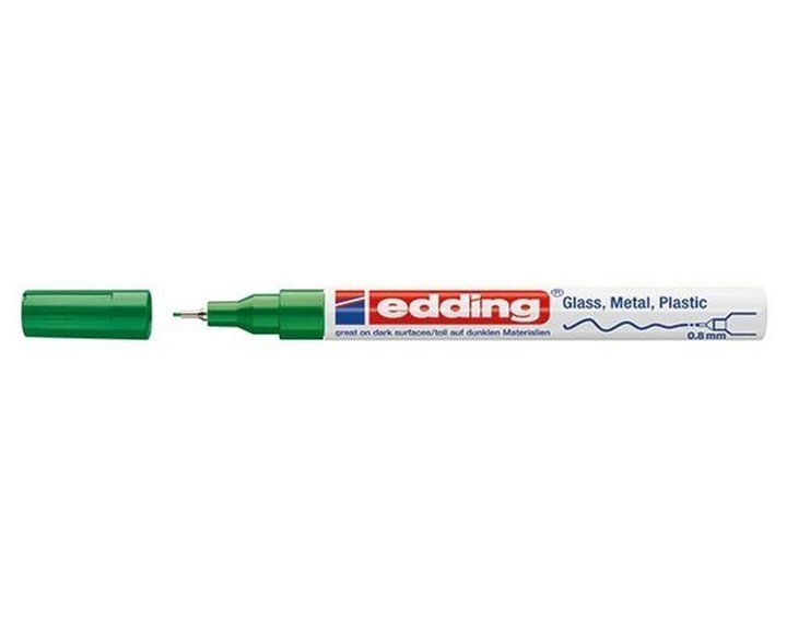 Μαρκαδόρος Edding 780 Ανεξίτηλος Στρογγυλή Μύτη 0.8mm Πράσινο