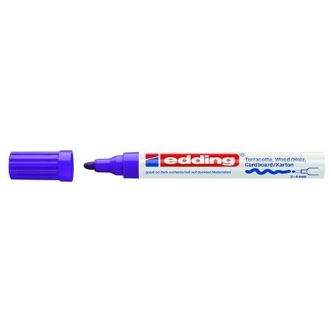 Μαρκαδόρος Edding 4000 Διακόσμησης 2-4mm Στρογγυλή Μύτη Μώβ