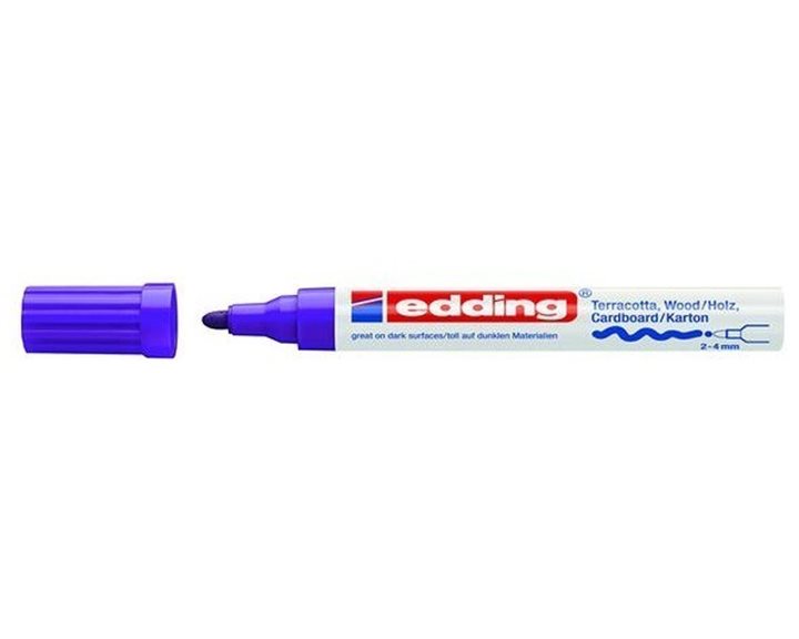 Μαρκαδόρος Edding 4000 Διακόσμησης 2-4mm Στρογγυλή Μύτη Μώβ