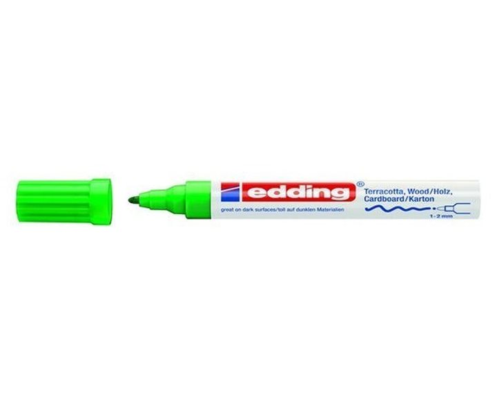 Μαρκαδόρος Edding 4040 Διακόσμησης 1-2mm Στρογγυλή Μύτη Πράσινο