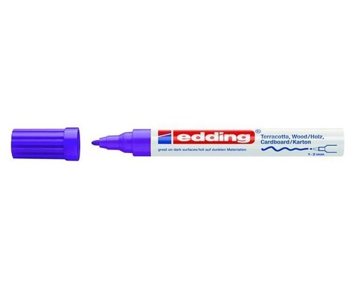 Μαρκαδόρος Edding 4040 Διακόσμησης 1-2mm Στρογγυλή Μύτη Μώβ