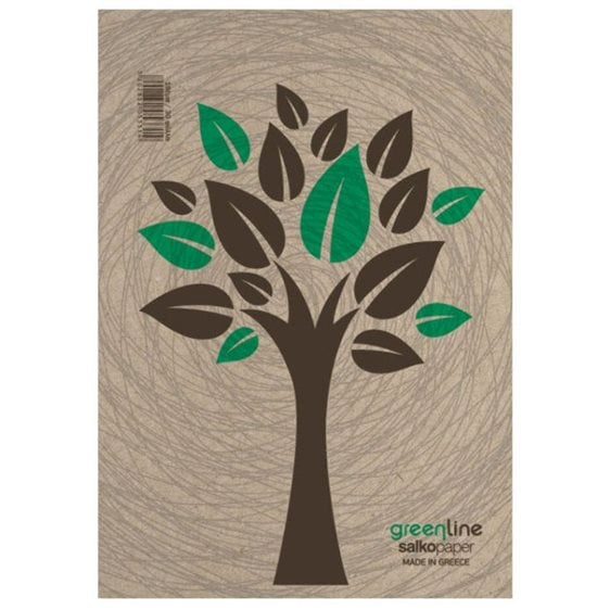 ΜΠΛΟΚ Α4 SALKO GREENLINE ΡΙΓΕ 50Φ.6002