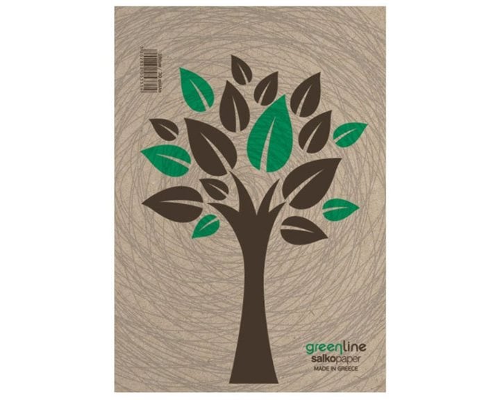 ΜΠΛΟΚ Α4 SALKO GREENLINE ΡΙΓΕ 50Φ.6002
