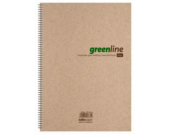 Τετράδιο Σπιράλ 17x25 Salko Greenline 4Θεμ.120Φ.