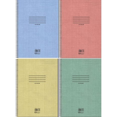 Τετράδιο Σπιράλ 20x30 Salko Colorline 4Θεμ.120φ.