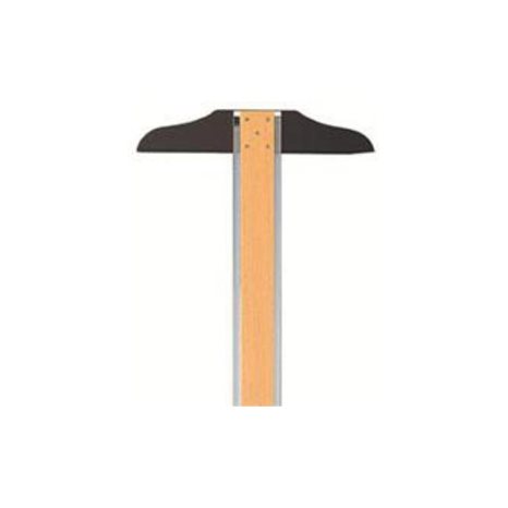 Ταφ Ξύλινο με Πλεξιγκλάς και Πατούρα 60cm