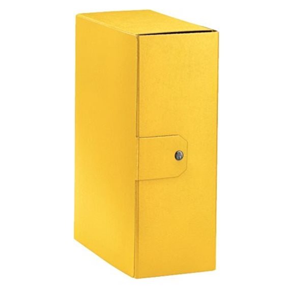 Κουτί Αρχείου Esselte Φίμπερ Κουμπί 12cm C3209 Κίτρινο