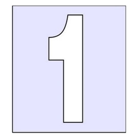 Αριθμοί Οδών Infosign Plexiglas 2mmx7cm. No 1