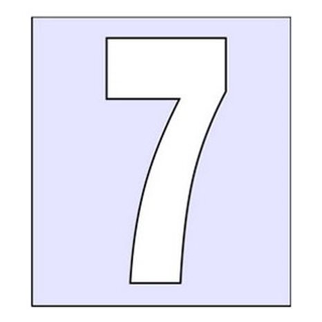 Αριθμοί Οδών Infosign Plexiglas 2mmx7cm. No 7