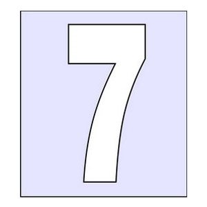 Αριθμοί Οδών Infosign Plexiglas 2mmx7cm. No 7