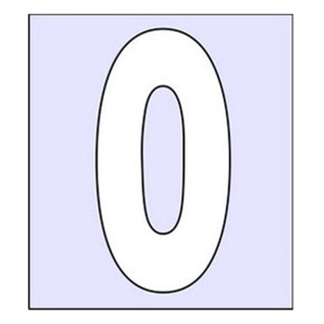 Αριθμοί Οδών Infosign Plexiglas 2mmx7cm. No 0