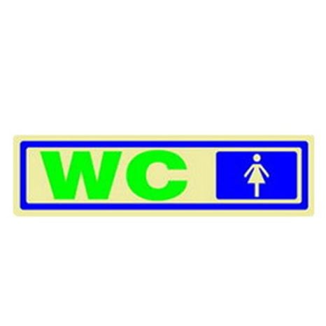 Πινακίδα Σήμανσης Infosign Plexiglass 5χ19εκ. WC Γυναικών Χρυσό