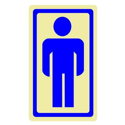 Πινακίδα Σήμανσης Infosign Plexiglass 7χ11.5εκ  Ανδρών
