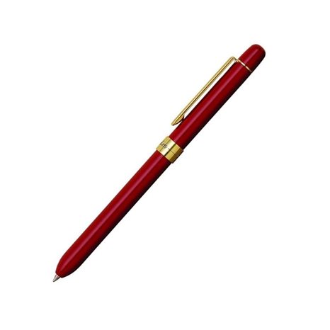 Multifunction Pen Penac Slim Gold (Μπλε,Κόκκινο,Μολύβι) Μπορντό