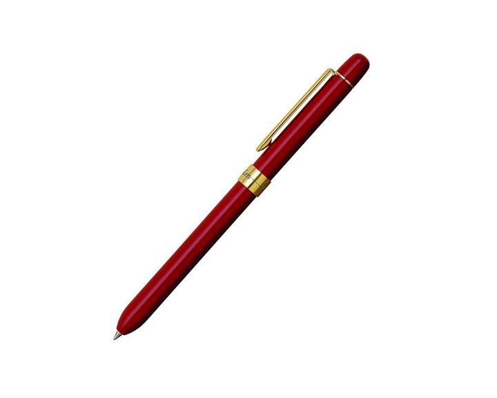 Multifunction Pen Penac Slim Gold (Μπλε,Κόκκινο,Μολύβι) Μπορντό