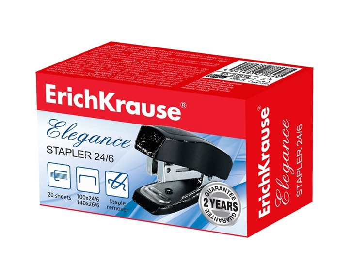 Συρραπτικό ErichKrause Elegance No24/6 20φ Μαύρο 2183