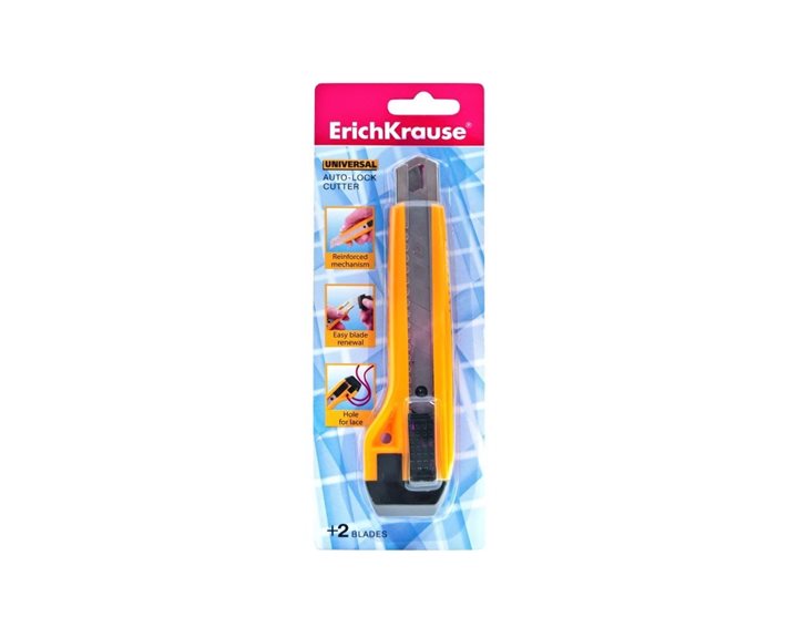 Κοπίδι Erichkrause Universal Auto-Lock 18mm Κίτρινο 19149