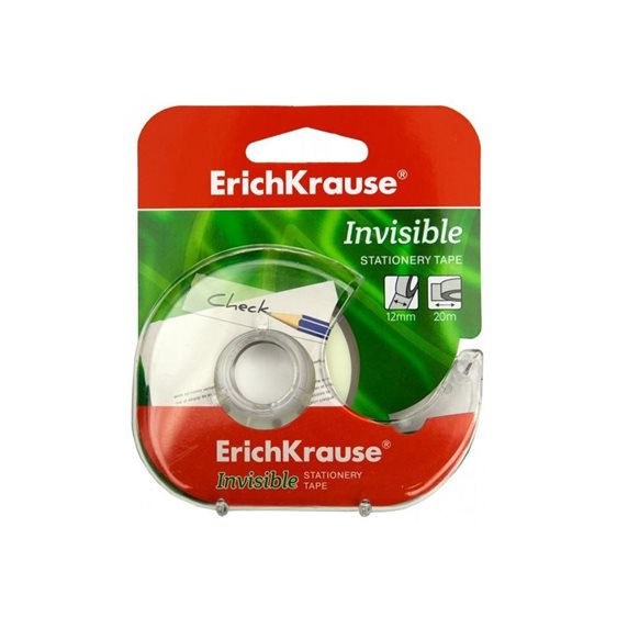 Ταινία Erichkrause Invisible 12mmX20m Με Βάση 40202